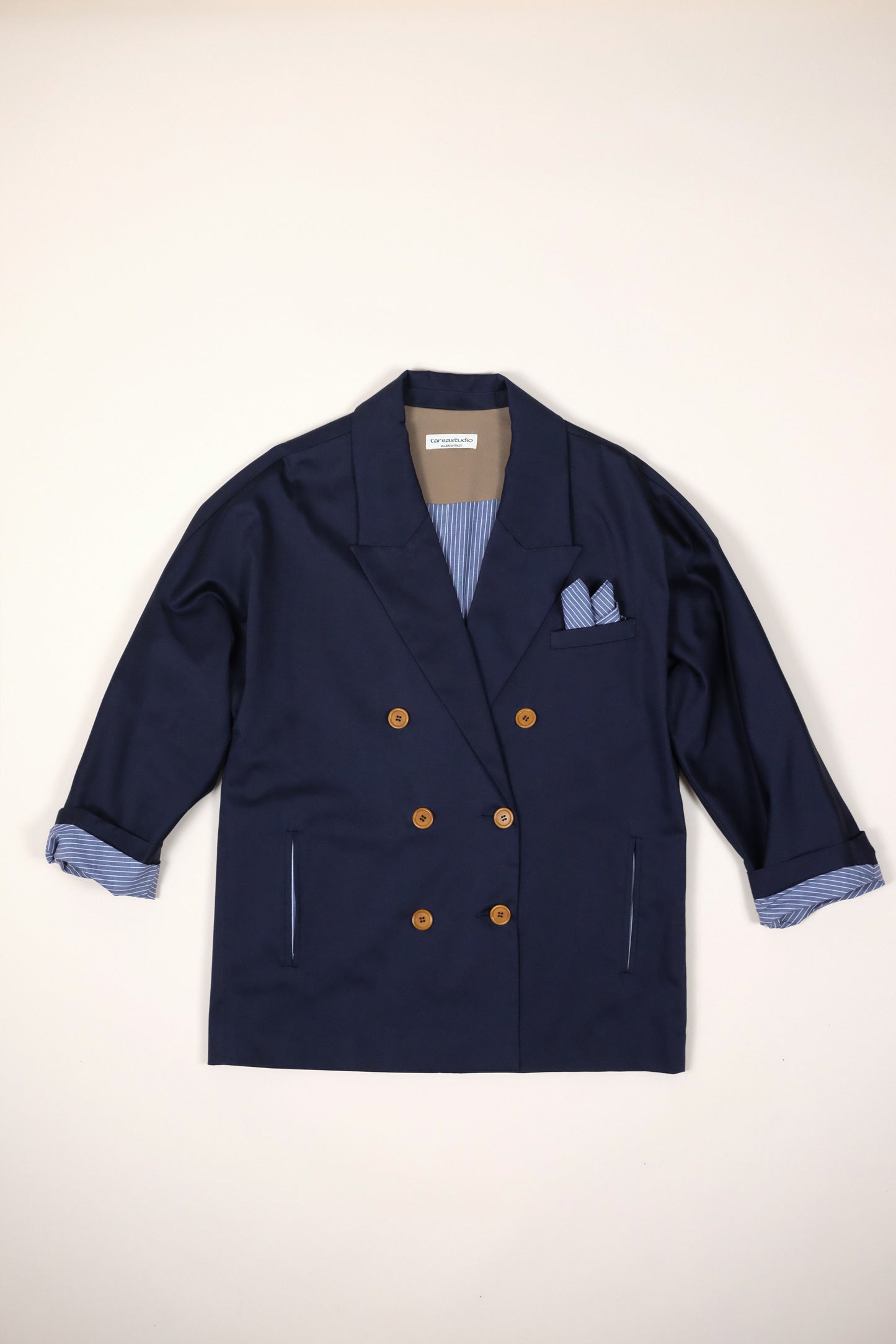 Giacca Valeria | Rasatello Navy