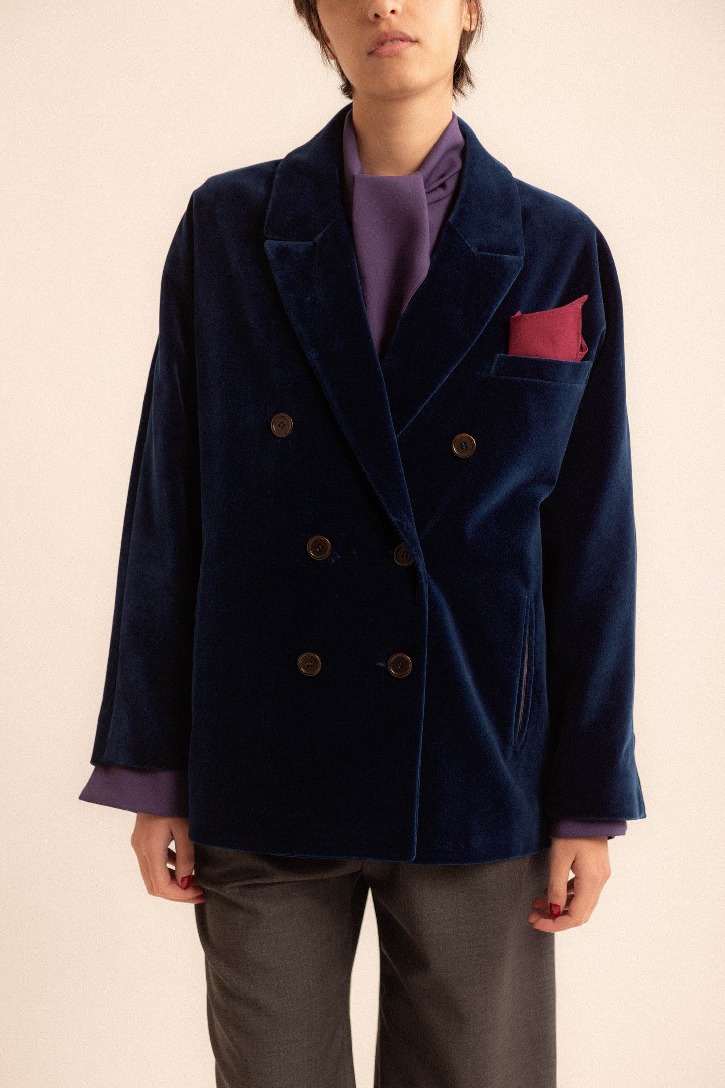 Blazer Valeria | velluto blu