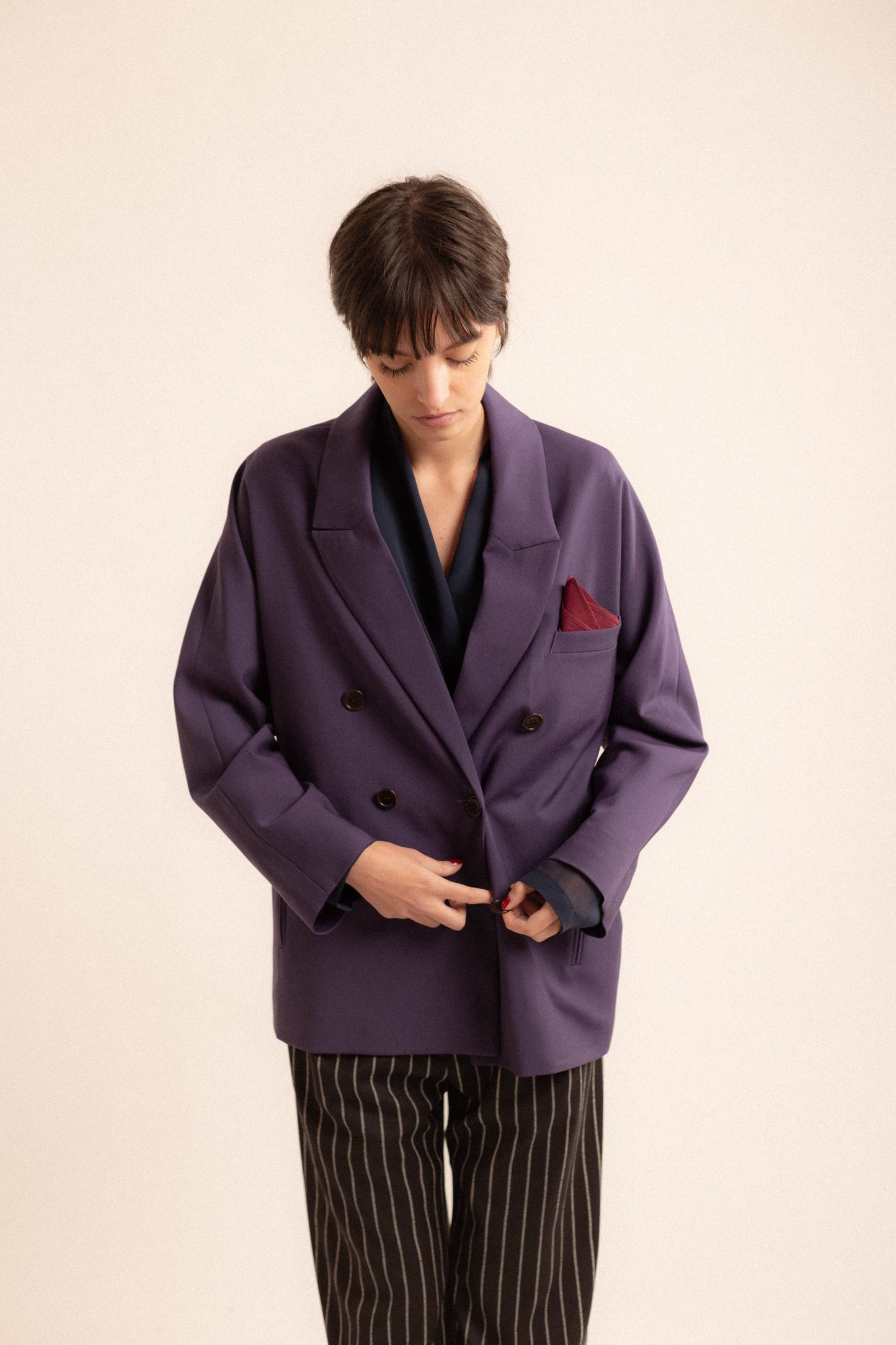 Blazer Valeria | frescolana mirtillo