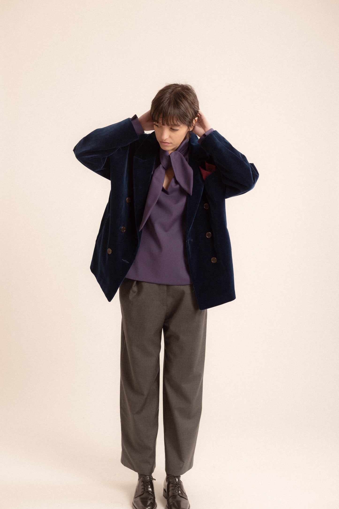 Blazer Valeria | velluto blu
