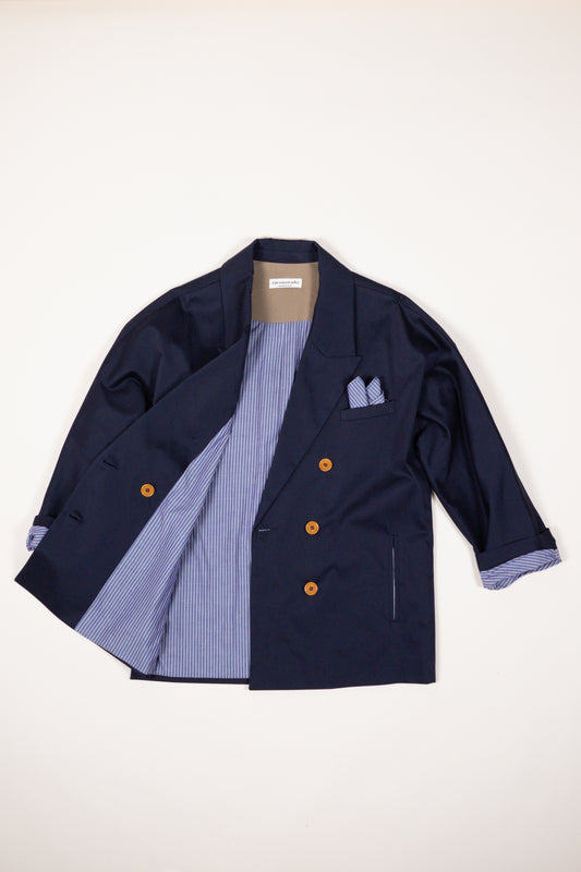 Giacca Valeria | Rasatello Navy
