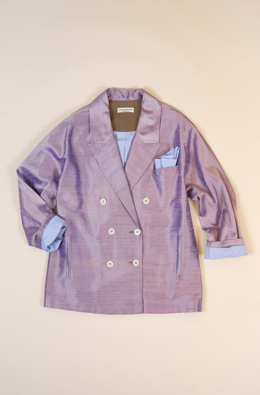 Giacca Valeria | Shantung Lilla