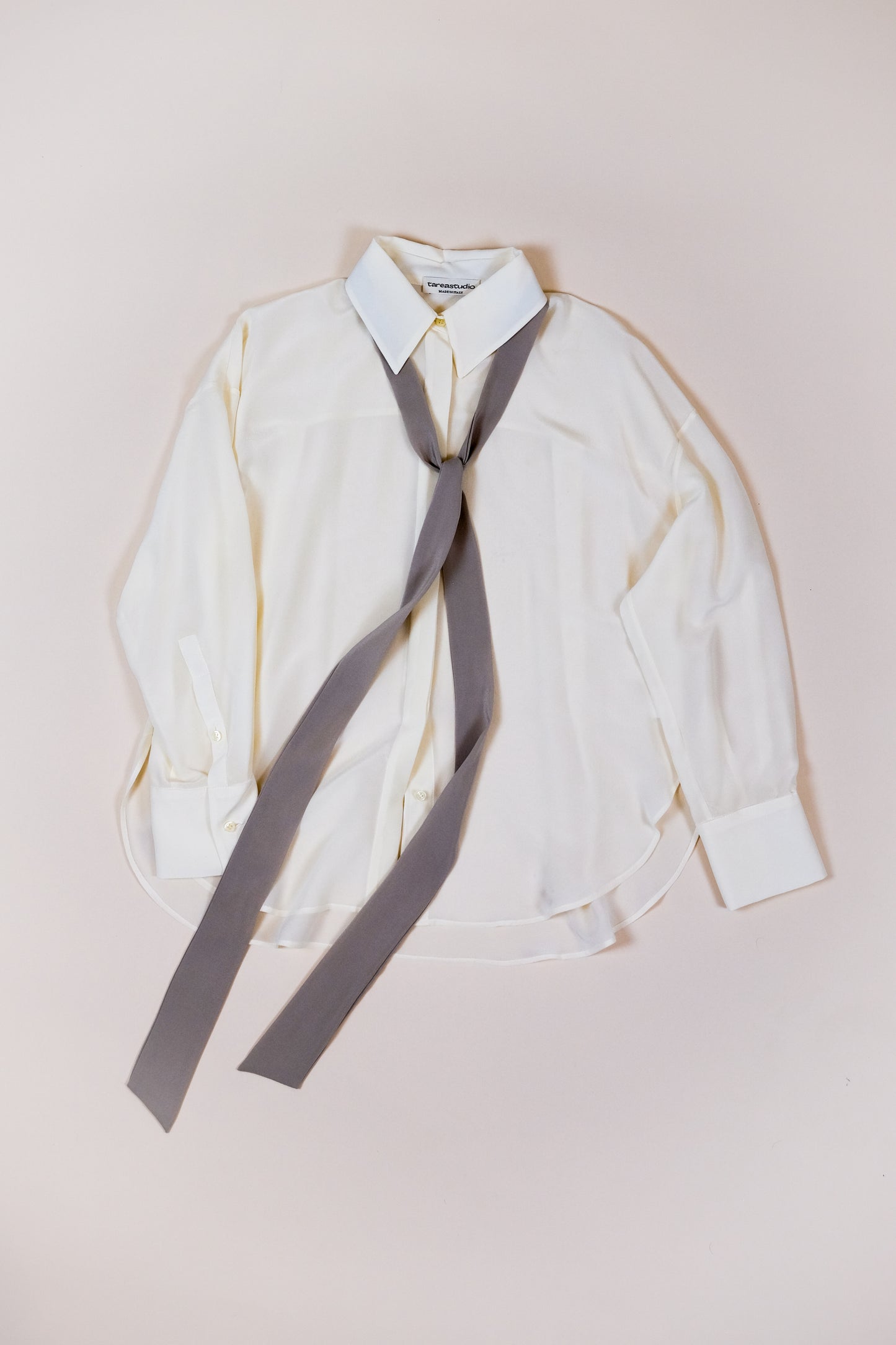Camicia Eva | Crêpe de chine Crema