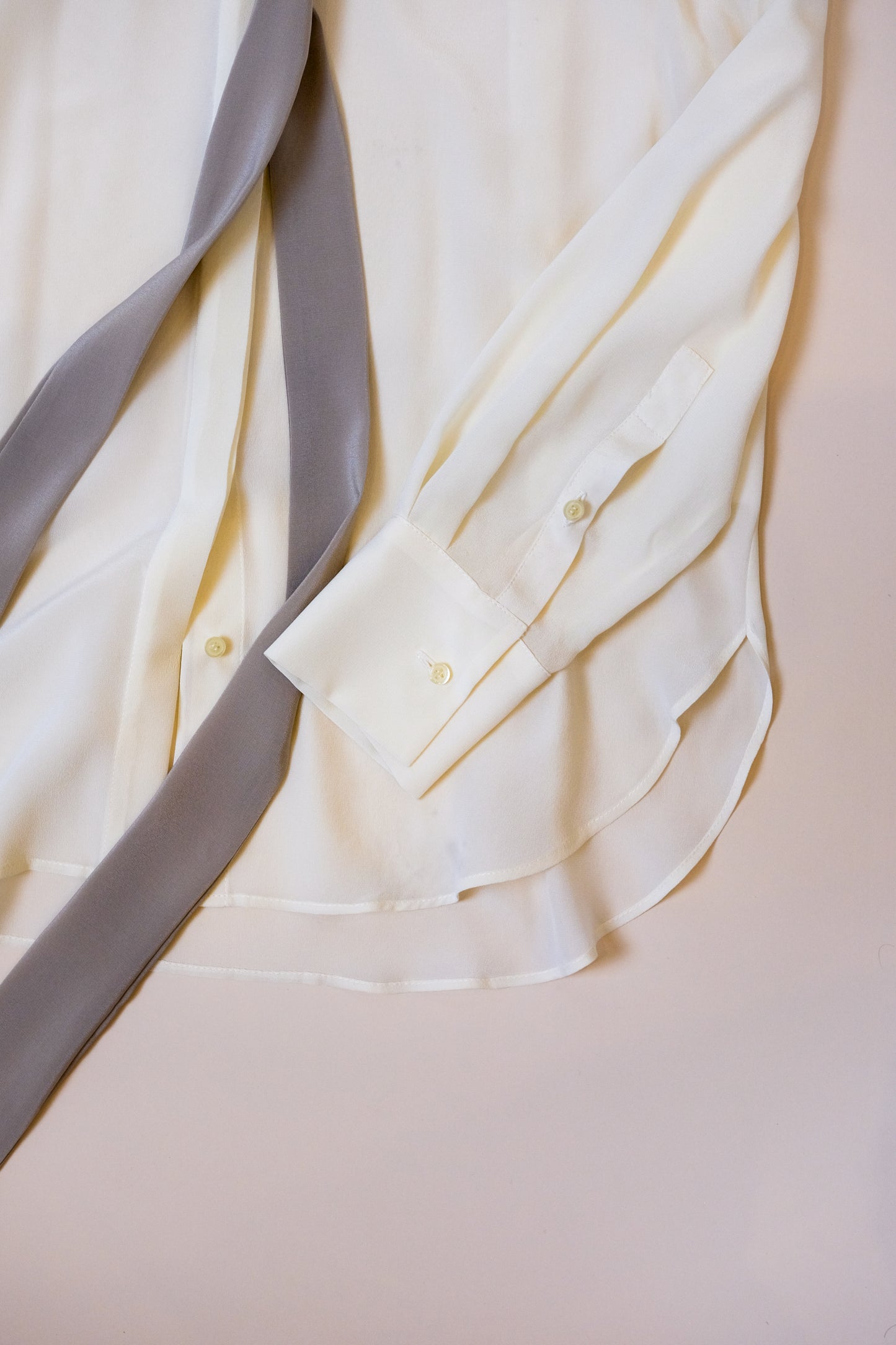 Camicia Eva | Crêpe de chine Crema