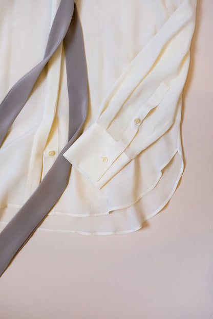 Camicia Eva | Crêpe de chine Crema