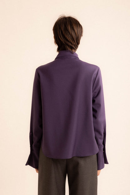 Blusa Charlotte | frescolana mirtillo