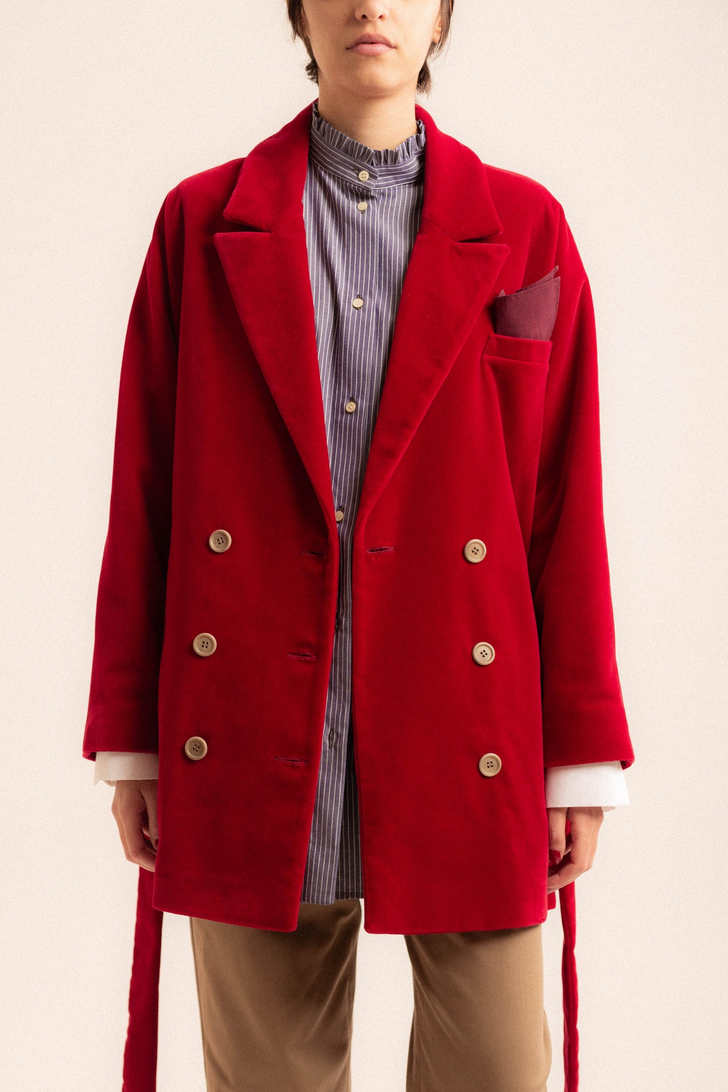 Blazer Lavinia | velluto rosso