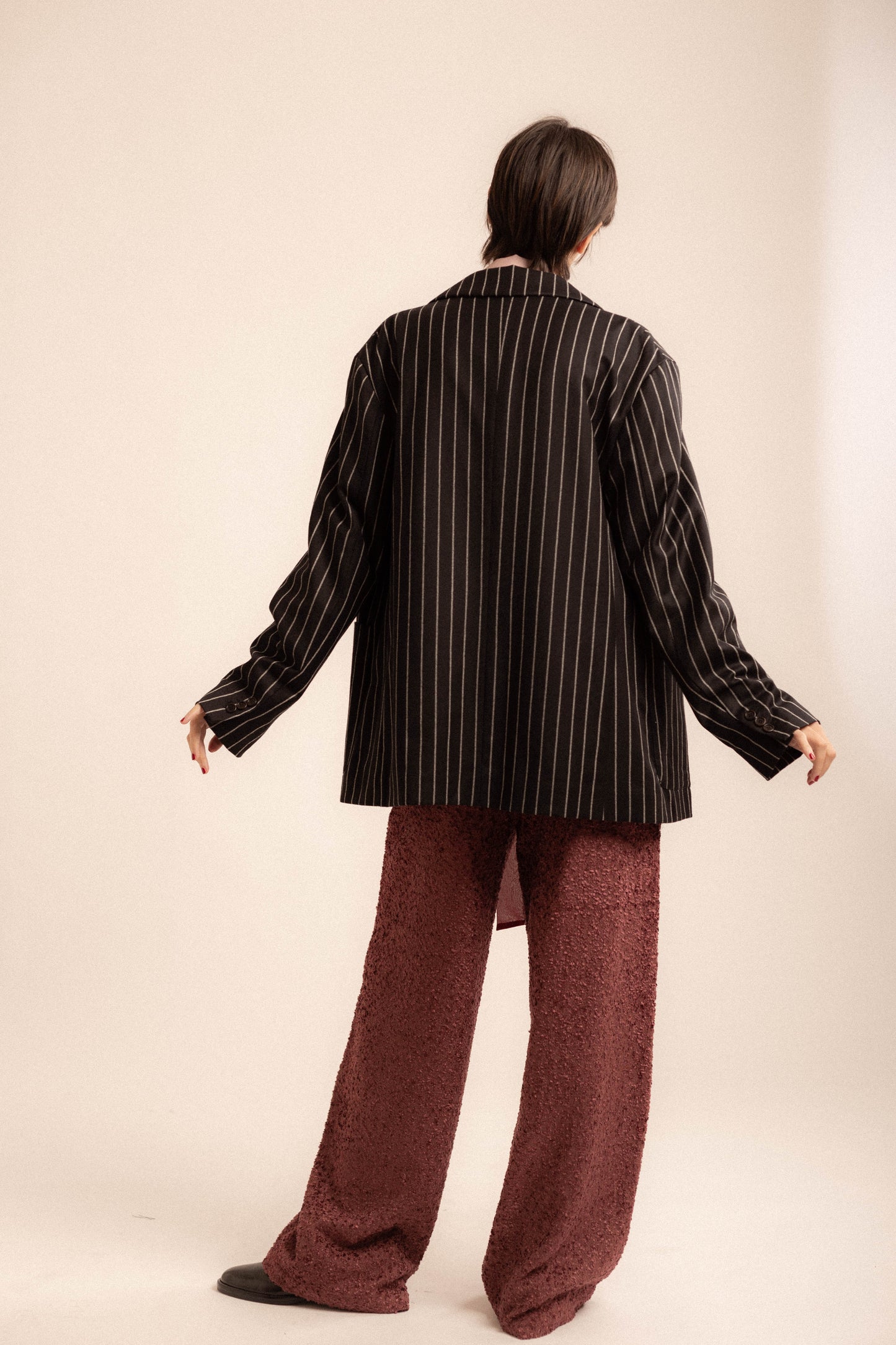 Pantalone Dafne | bouclé malva