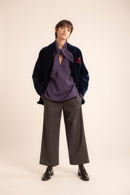 Blazer Valeria | velluto blu