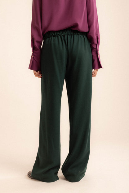 Pantalone Dafne | crepella verde