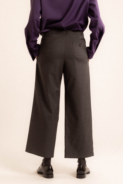 Pantalone Rita | frescolana grigio
