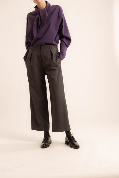 Pantalone Rita | frescolana grigio