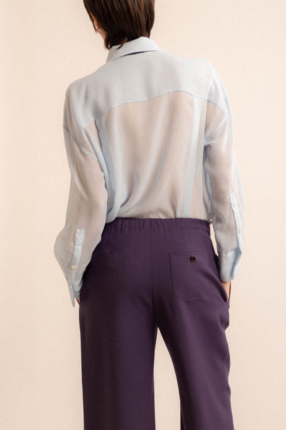 Pantalone Rita | frescolana mirtillo