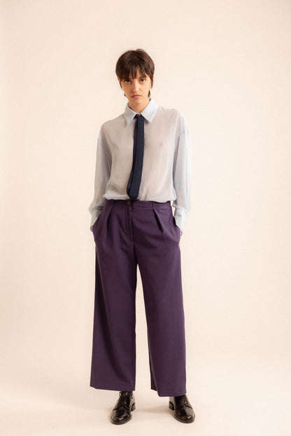 Pantalone Rita | frescolana mirtillo