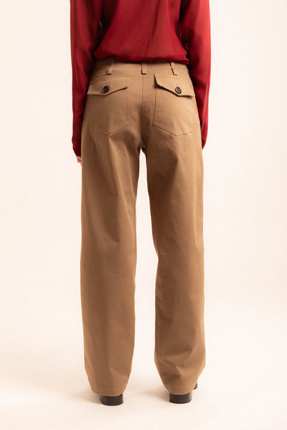 Pantalone Nadine | drill tabacco