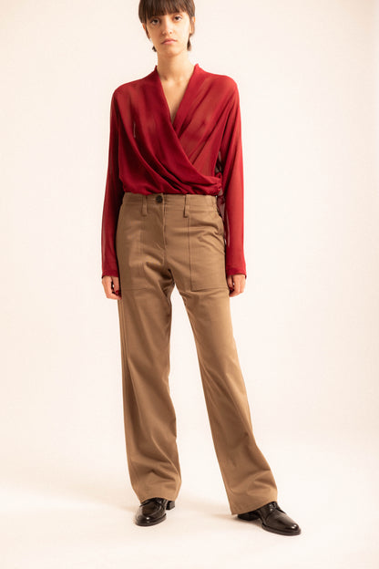 Pantalone Nadine | drill tabacco